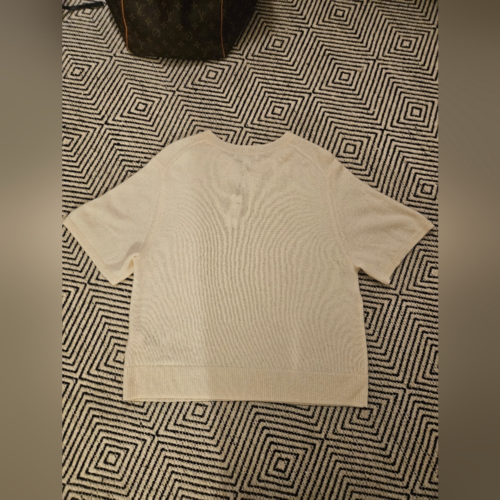 NWT Pristine Banana Republic  Soft Cream 100% Cashmere Sweater- Size M - Picture 6 of 10